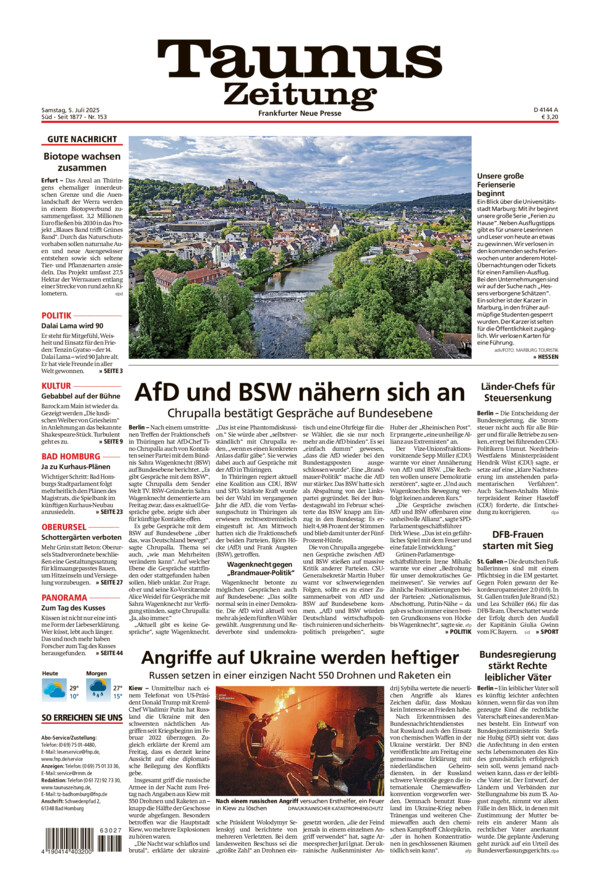 Taunus Zeitung vom Samstag, 05.07.2025