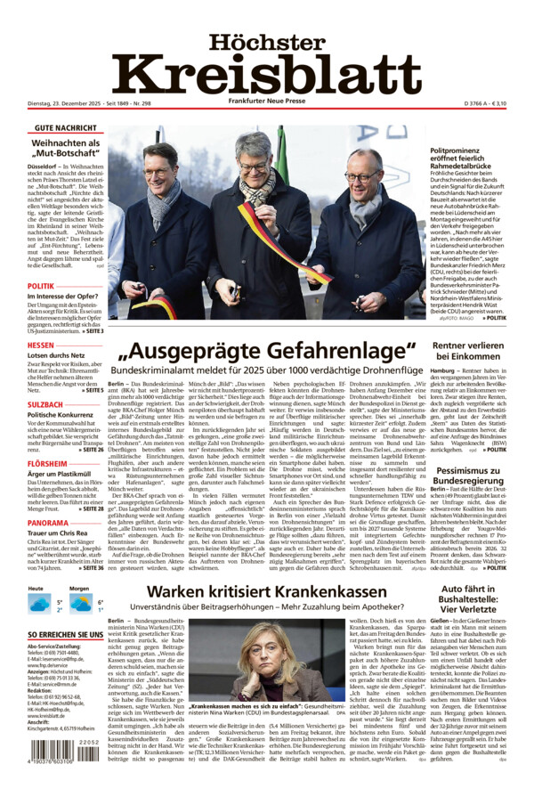 Höchster Kreisblatt vom Dienstag, 23.12.2025