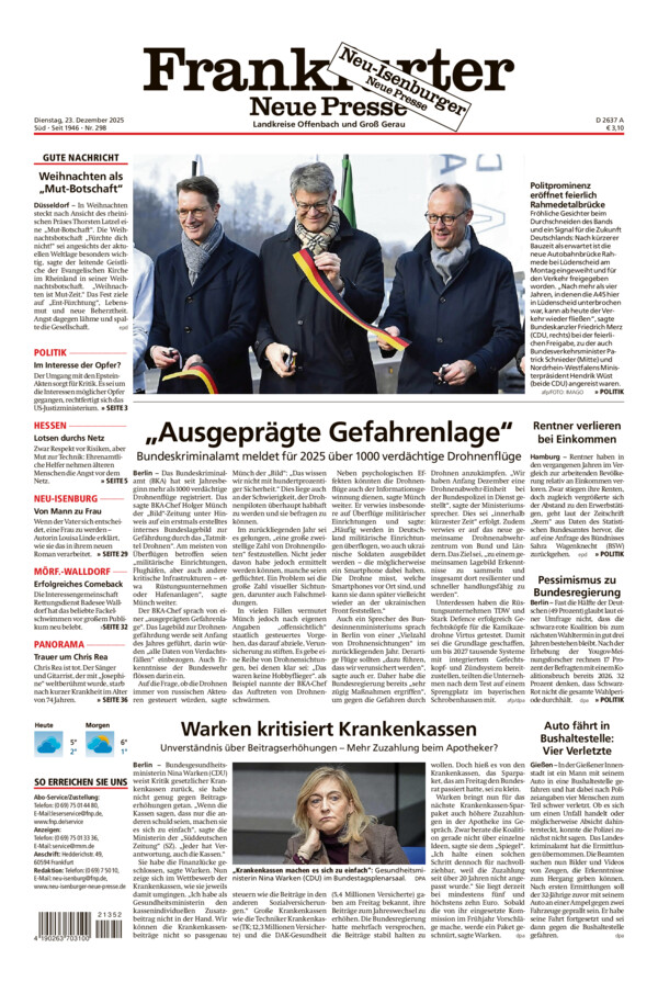 Neu-Isenburger Neue Presse vom Dienstag, 23.12.2025